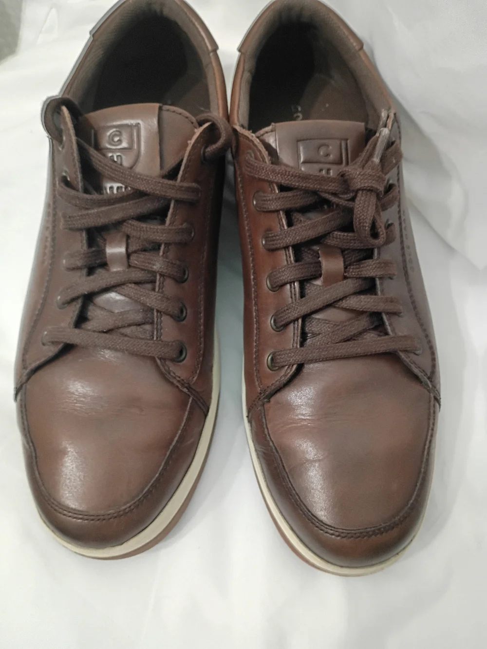 Cole Haan Sport Ox Men’s Brown Leather Casual Sneakers Size 11.5 M